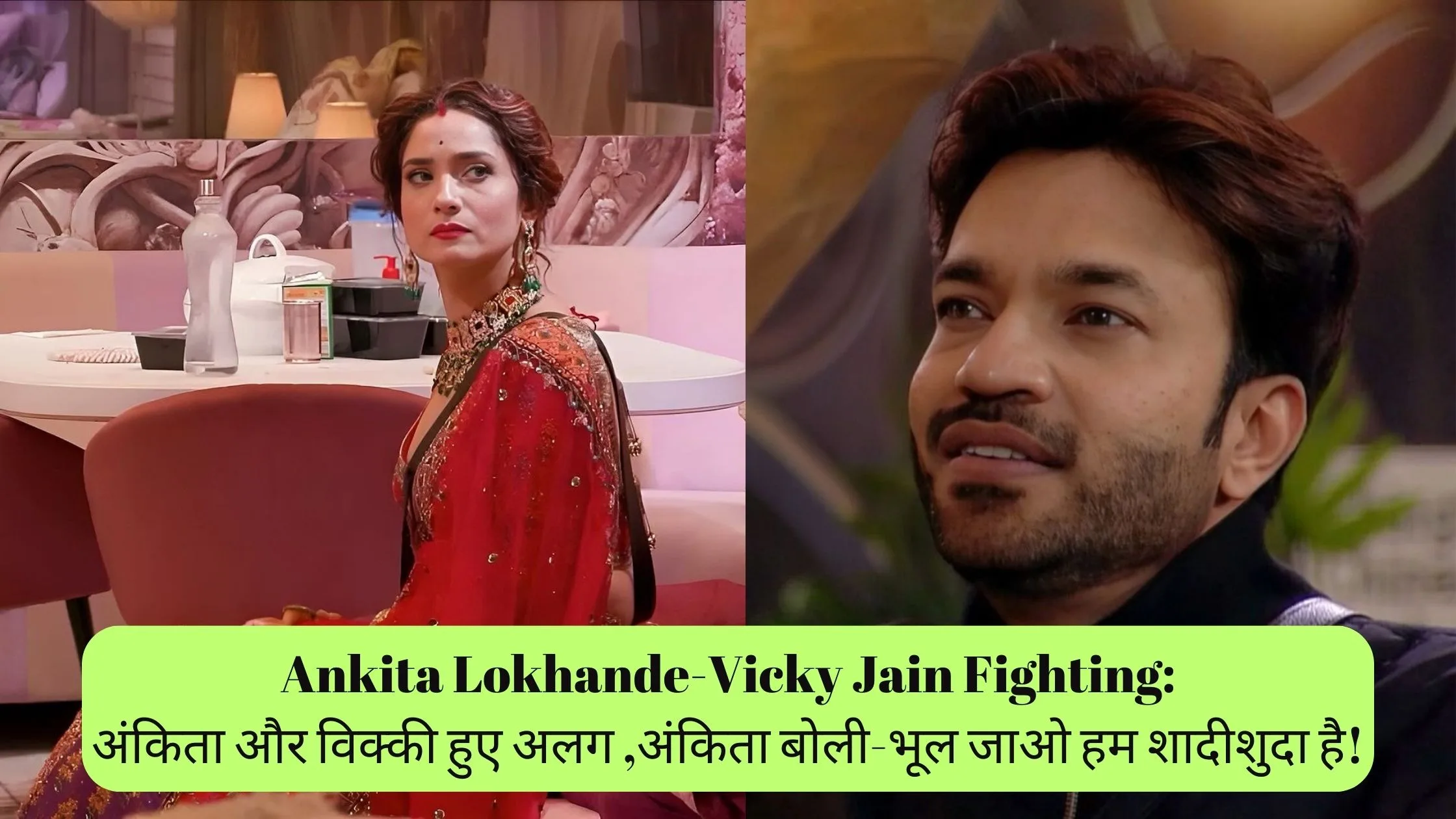 Ankita Lokhande-Vicky Jain Fighting